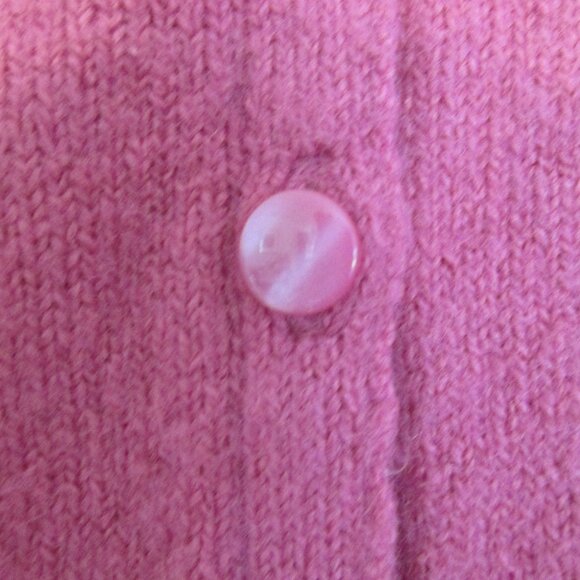 GAP MATERNITY WOMEN'S SIZE L SWEATER PINK CARDIGAN CLASSIC LS KNIT WOOL BLEND W/ - Picture 5 of 12